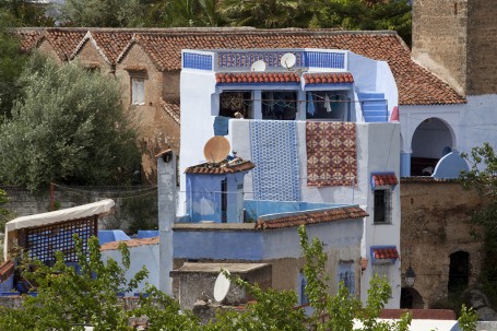 Terrasse avec tapis