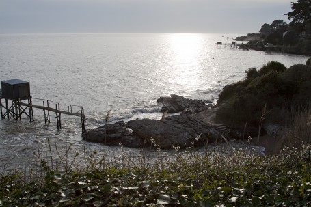 Plage Pornic couchant