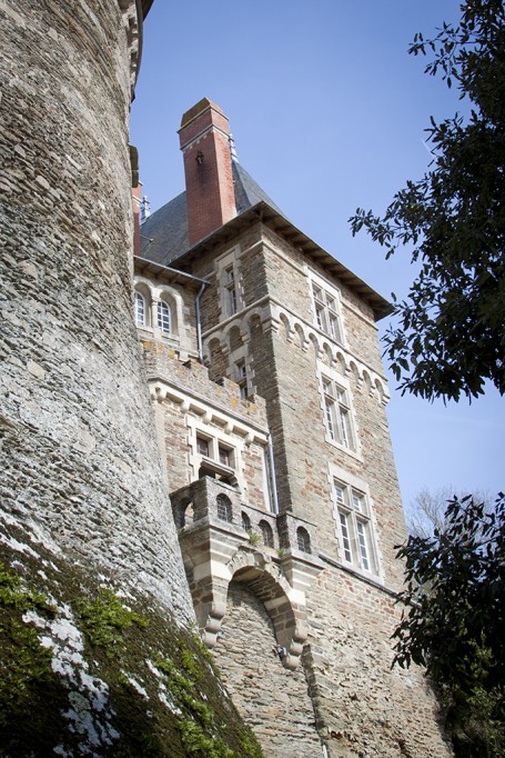 Chateau en contre-plongee