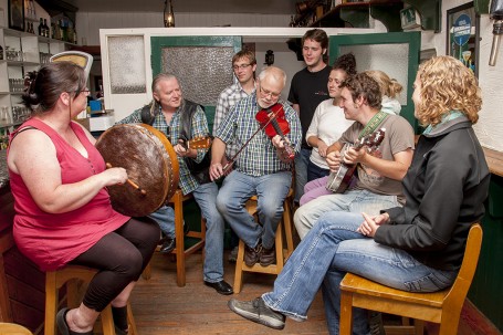 Cashel, County Tipperary, Ireland. Mickey Ryan's Bar. Music Session.