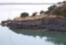Les rives du lac Birecik alimenté par les eaux de l\'Euphrate