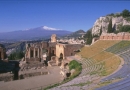 Taormina, vue sur l\'Etna